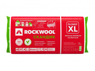 Утеплитель Rockwool Лайт Баттс Скандик 100х600х1200 мм 4,32 кв.м