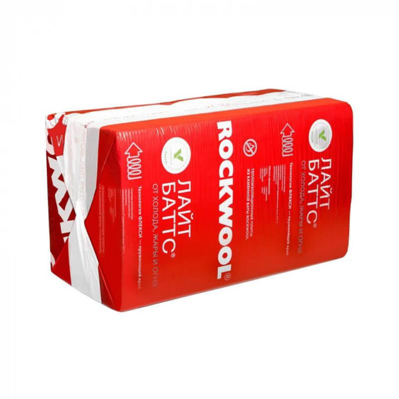 Утеплитель Rockwool Лайт Баттс 50х600х1000 мм 6 кв.м